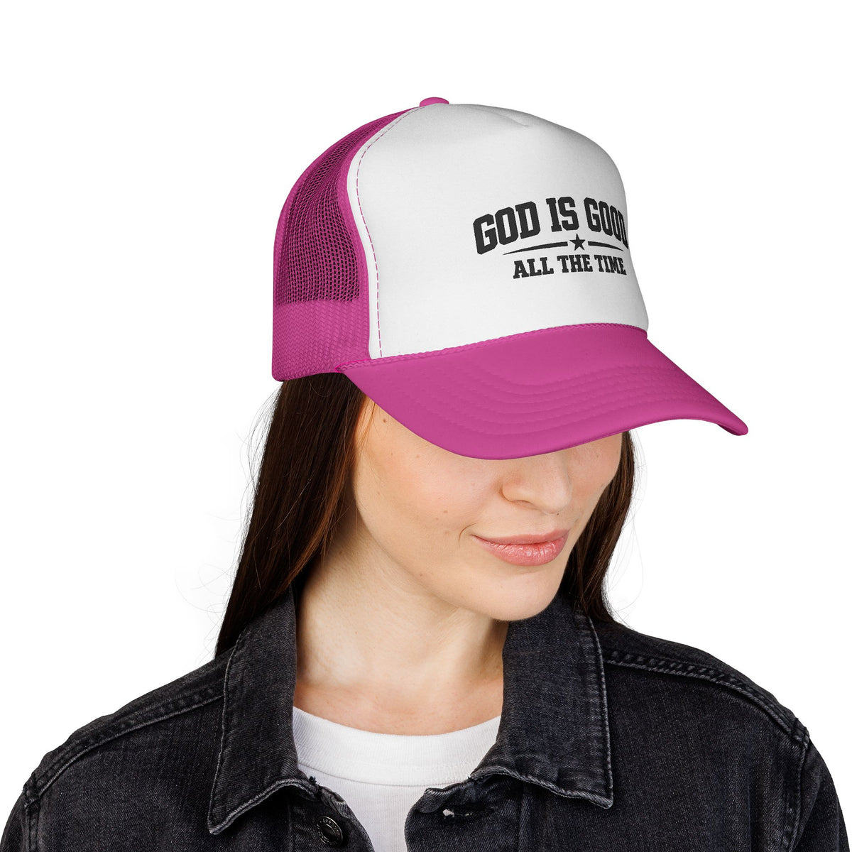 God Is Good All the Time Trucker Cap