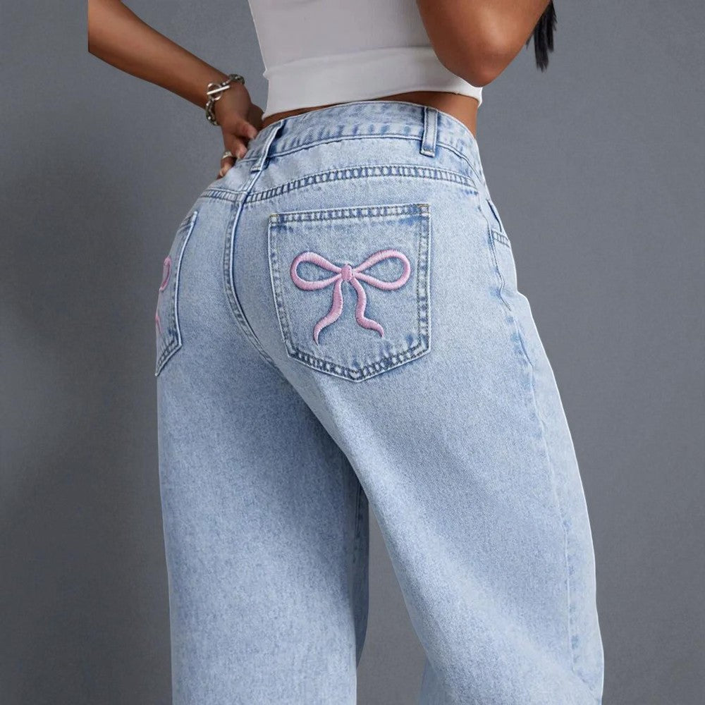 Aurora Bow Jeans Light