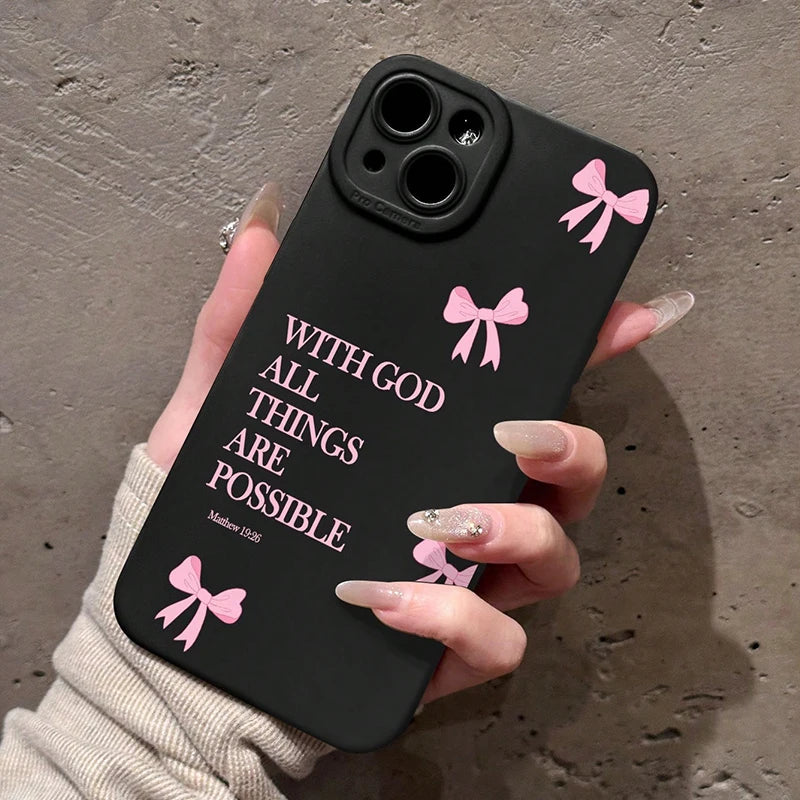 Faith & Bows Phone Case