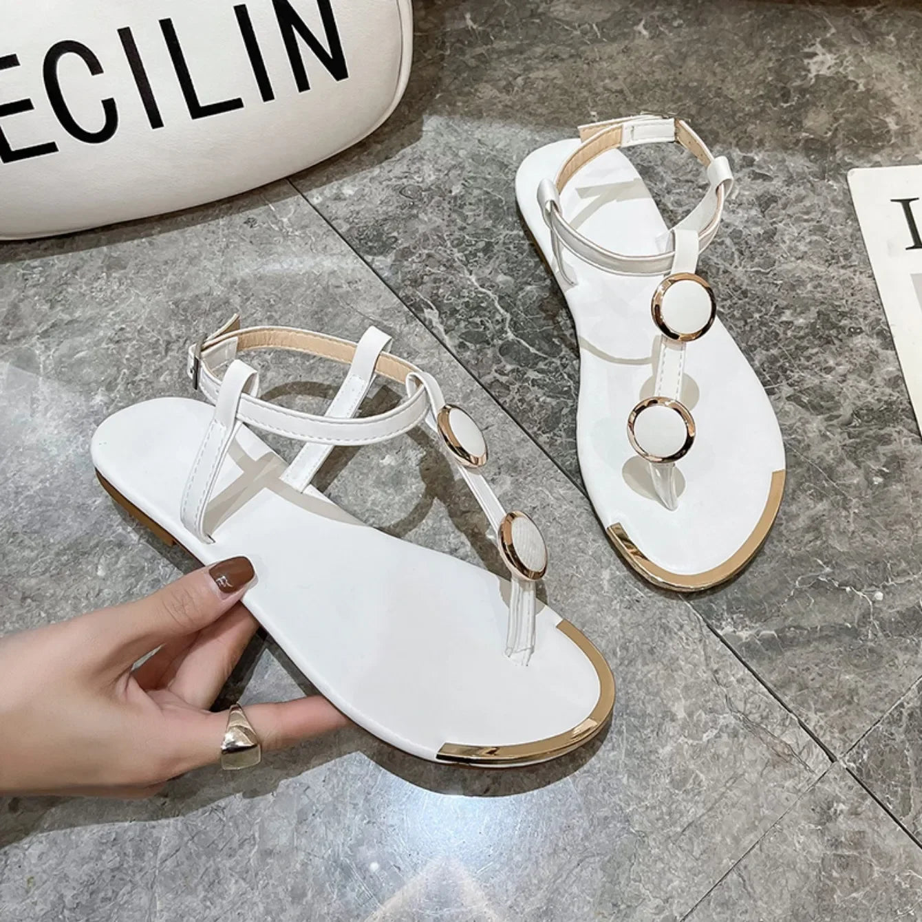 Luxe Open-Toe Sandals