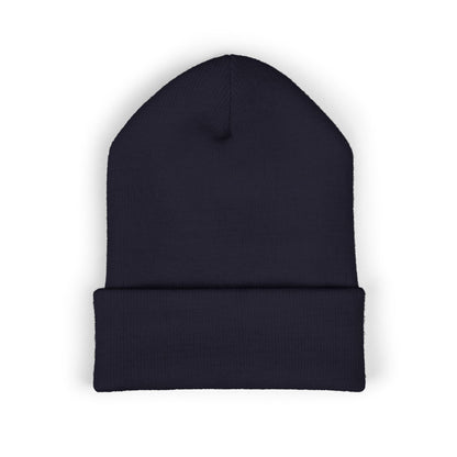Distressed Flag & Cross Embroidered Beanie