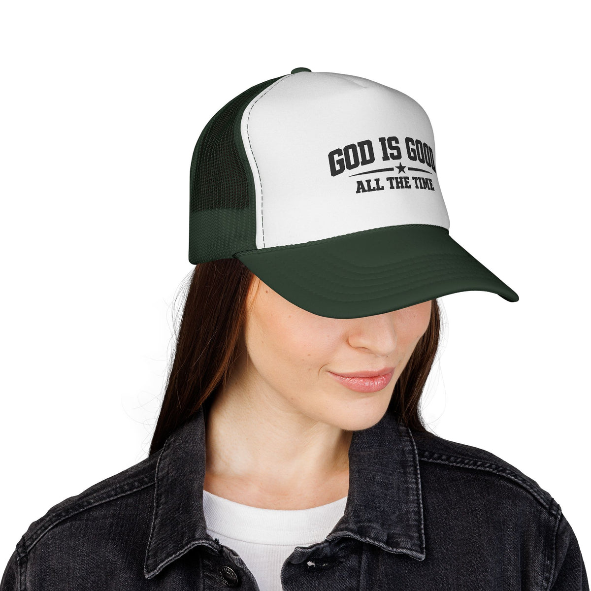 God Is Good All the Time Trucker Cap