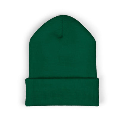 Distressed Flag & Cross Embroidered Beanie