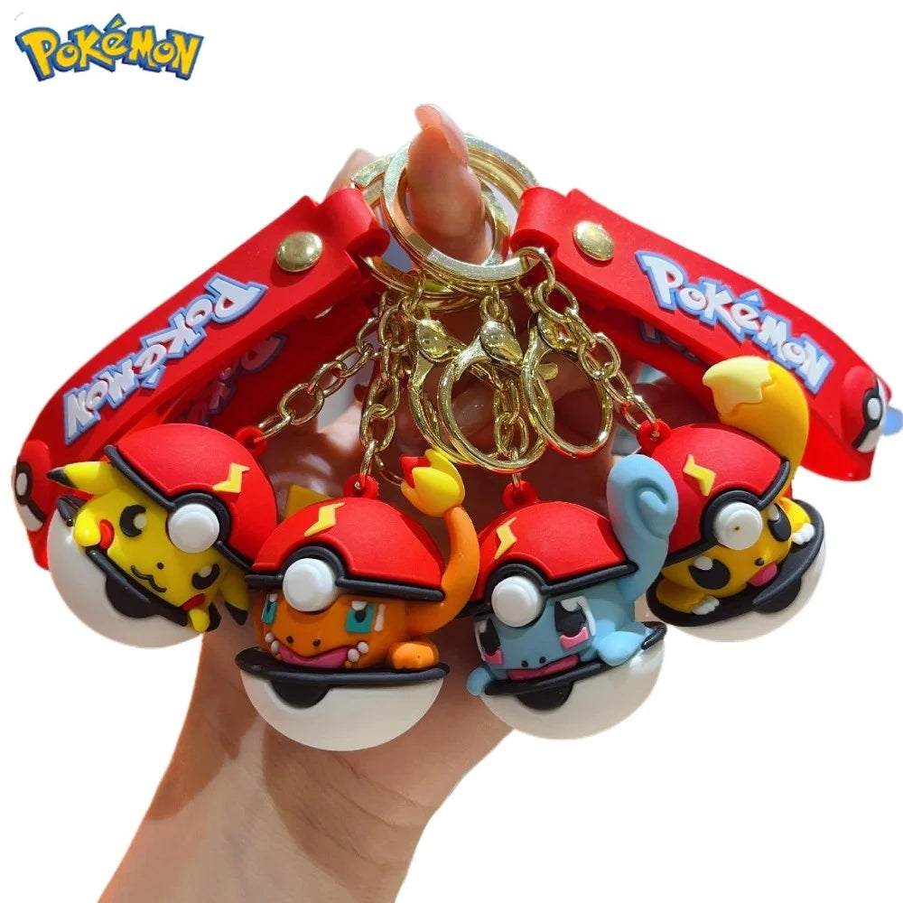 Pokéball Keychains — Four Character Collection