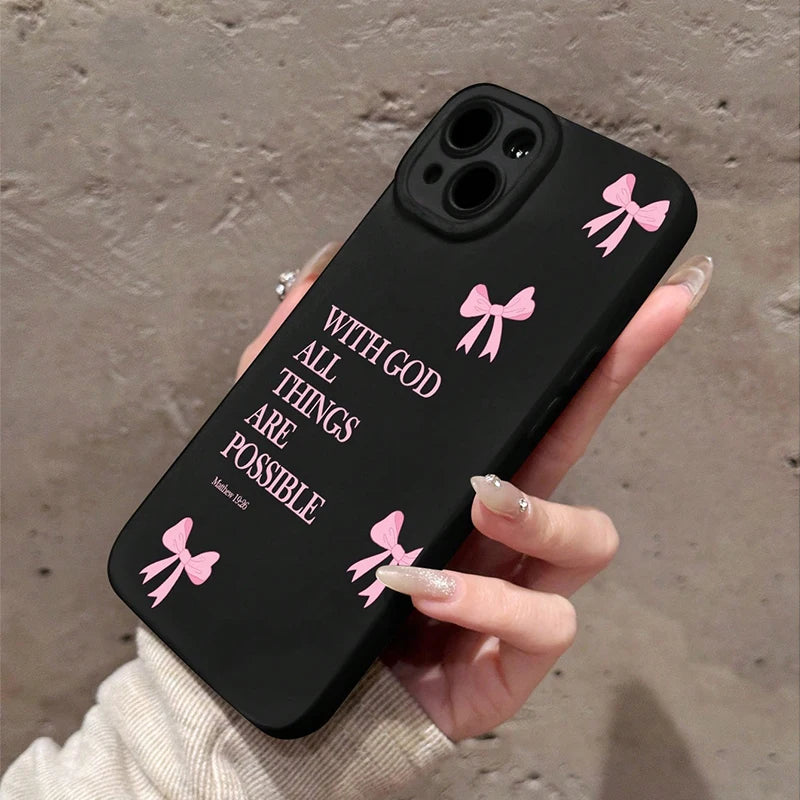 Faith & Bows Phone Case