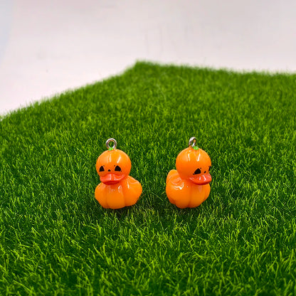 Halloween Duck Charms — Matching Pair