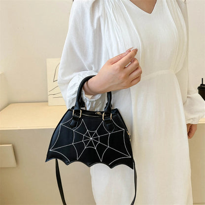 Spiderweb Halloween Crossbody Handbag
