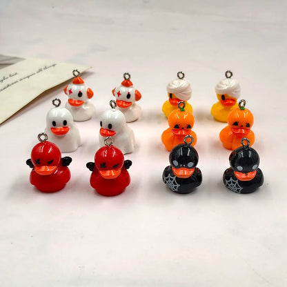 Halloween Duck Charms — Matching Pair