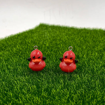 Halloween Duck Charms — Matching Pair