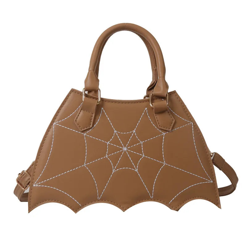 Spiderweb Halloween Crossbody Handbag