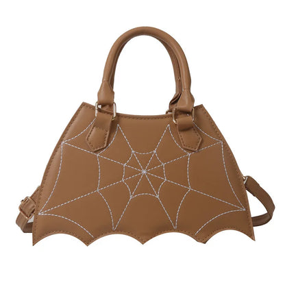 Spiderweb Halloween Crossbody Handbag