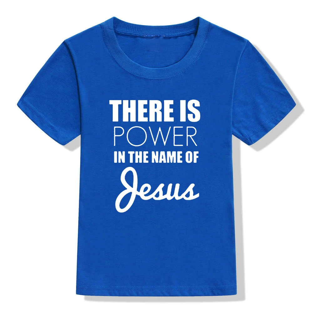 Jesus Power Kids T Shirt
