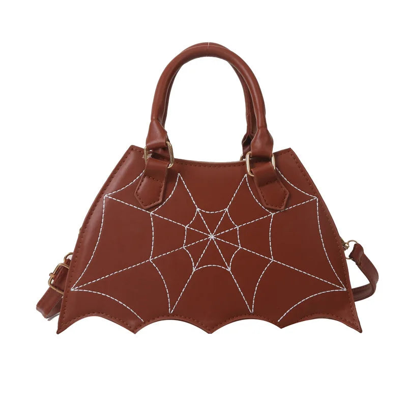 Spiderweb Halloween Crossbody Handbag