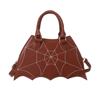 Spiderweb Halloween Crossbody Handbag