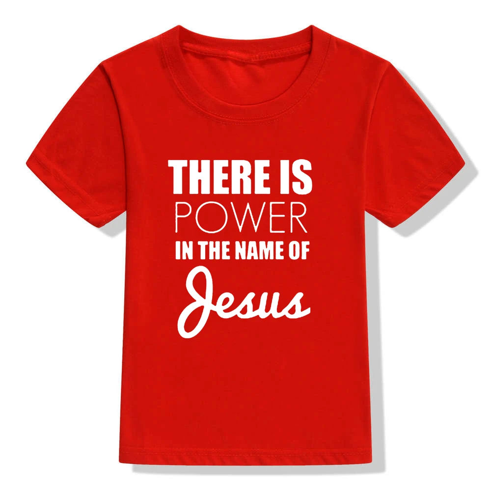 Jesus Power Kids T Shirt