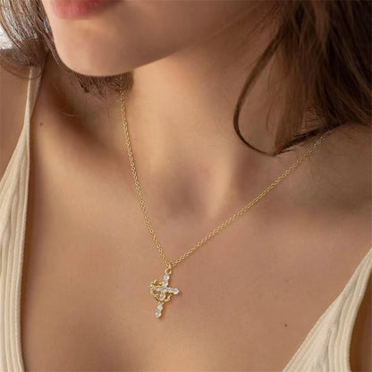 Crown & Cross Necklace