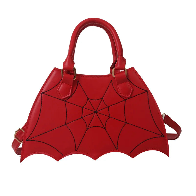 Spiderweb Halloween Crossbody Handbag