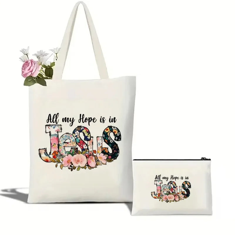 All My Hope Is in Jesus Canvas Tote Bag