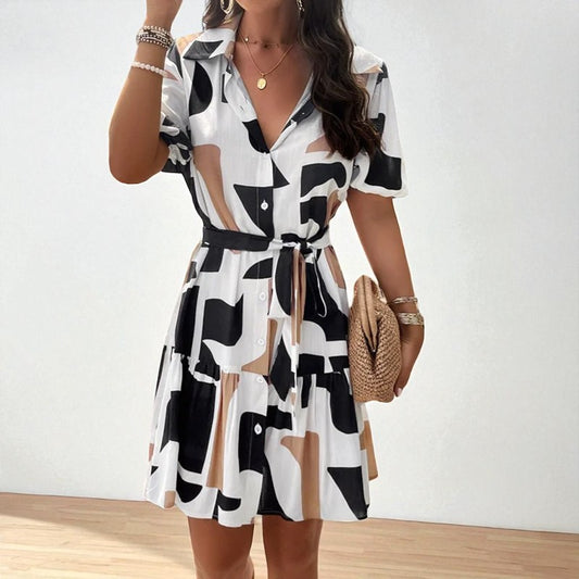 Abstract Riviera Dress
