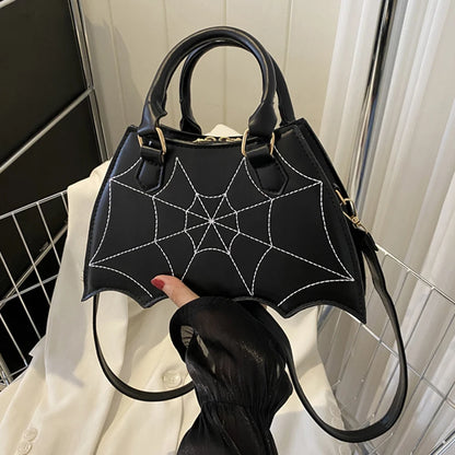 Spiderweb Halloween Crossbody Handbag