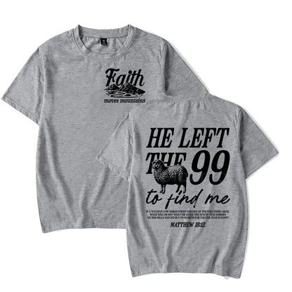He Left the 99 Back Tee