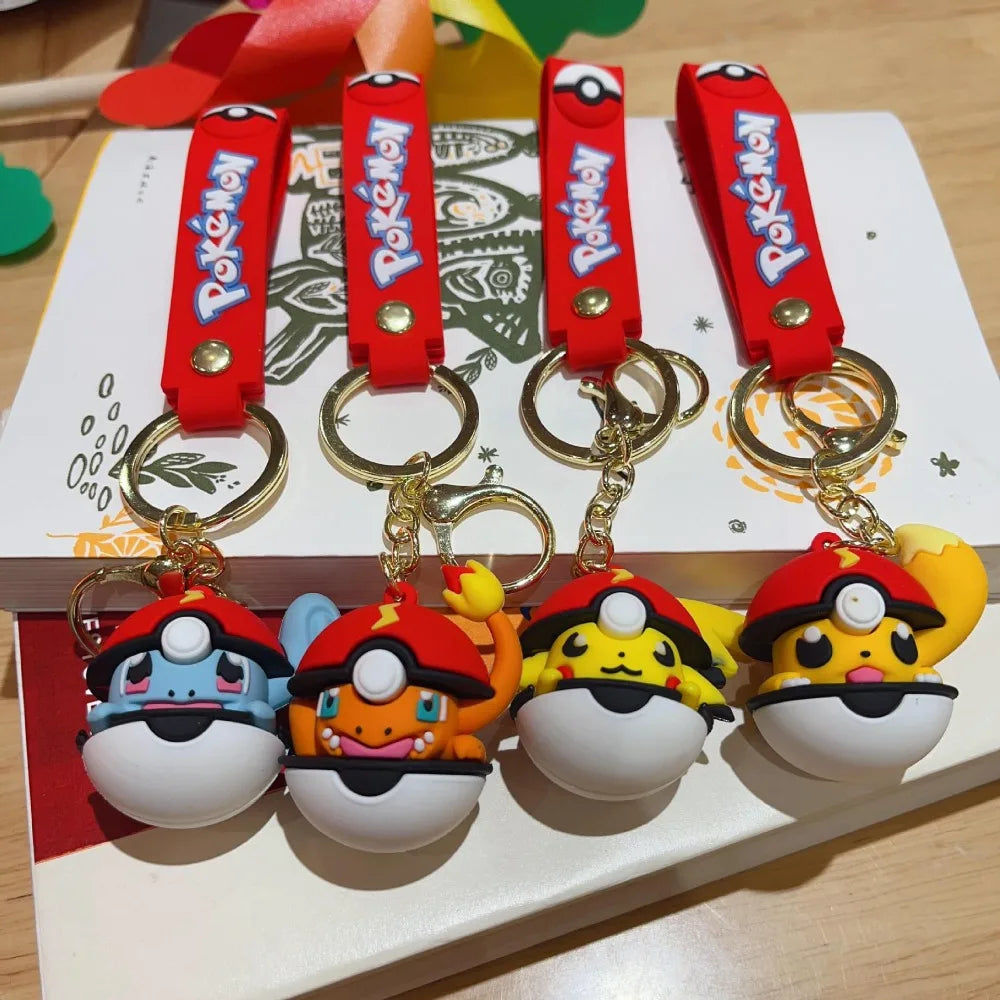Pokéball Keychains — Four Character Collection