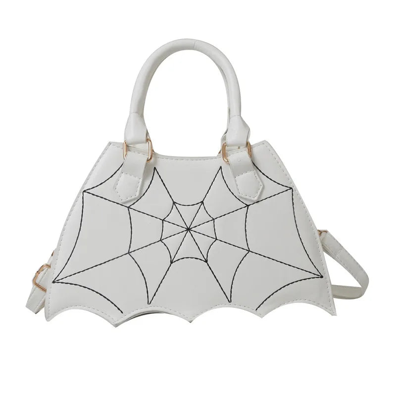 Spiderweb Halloween Crossbody Handbag