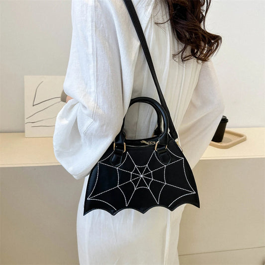 Spiderweb Halloween Crossbody Handbag