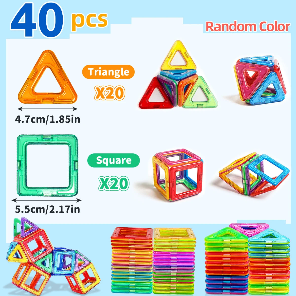Magnetic Building Tile Sets
