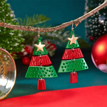 Christmas Tree Pendant Earrings