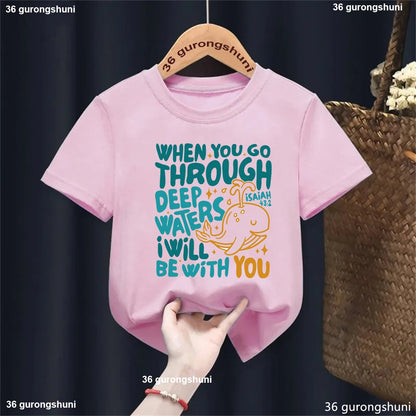 Kids Isaiah 43:2 T-Shirt