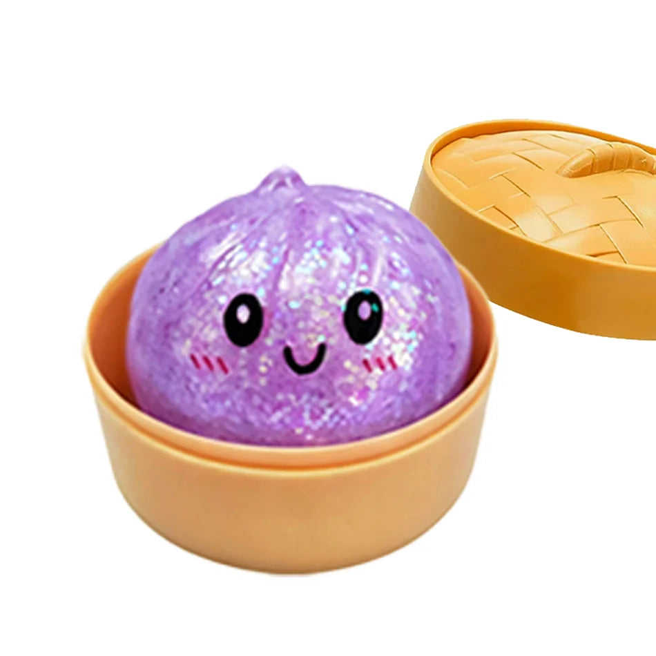 Mini Glitter Dumpling Squishy Packs
