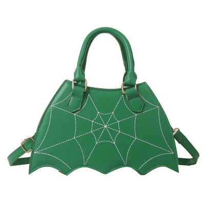 Spiderweb Halloween Crossbody Handbag