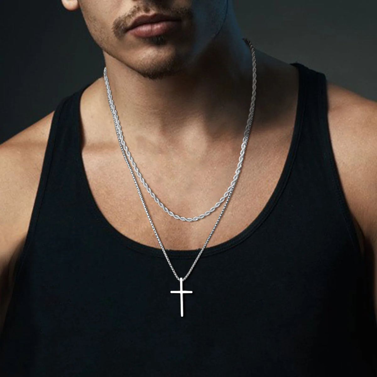 Men's Cross Pendants & Necklaces