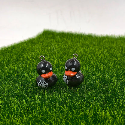 Halloween Duck Charms — Matching Pair