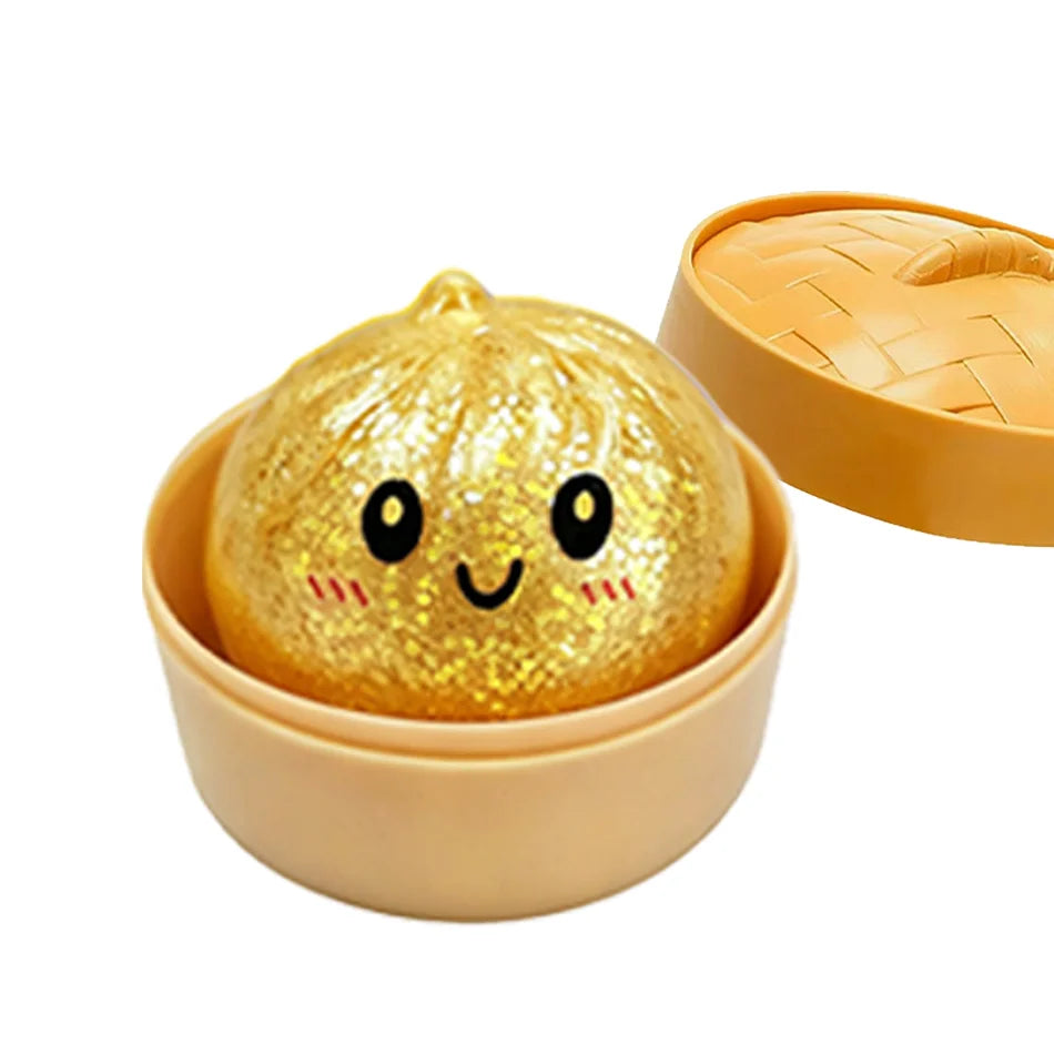 Mini Glitter Dumpling Squishy Packs