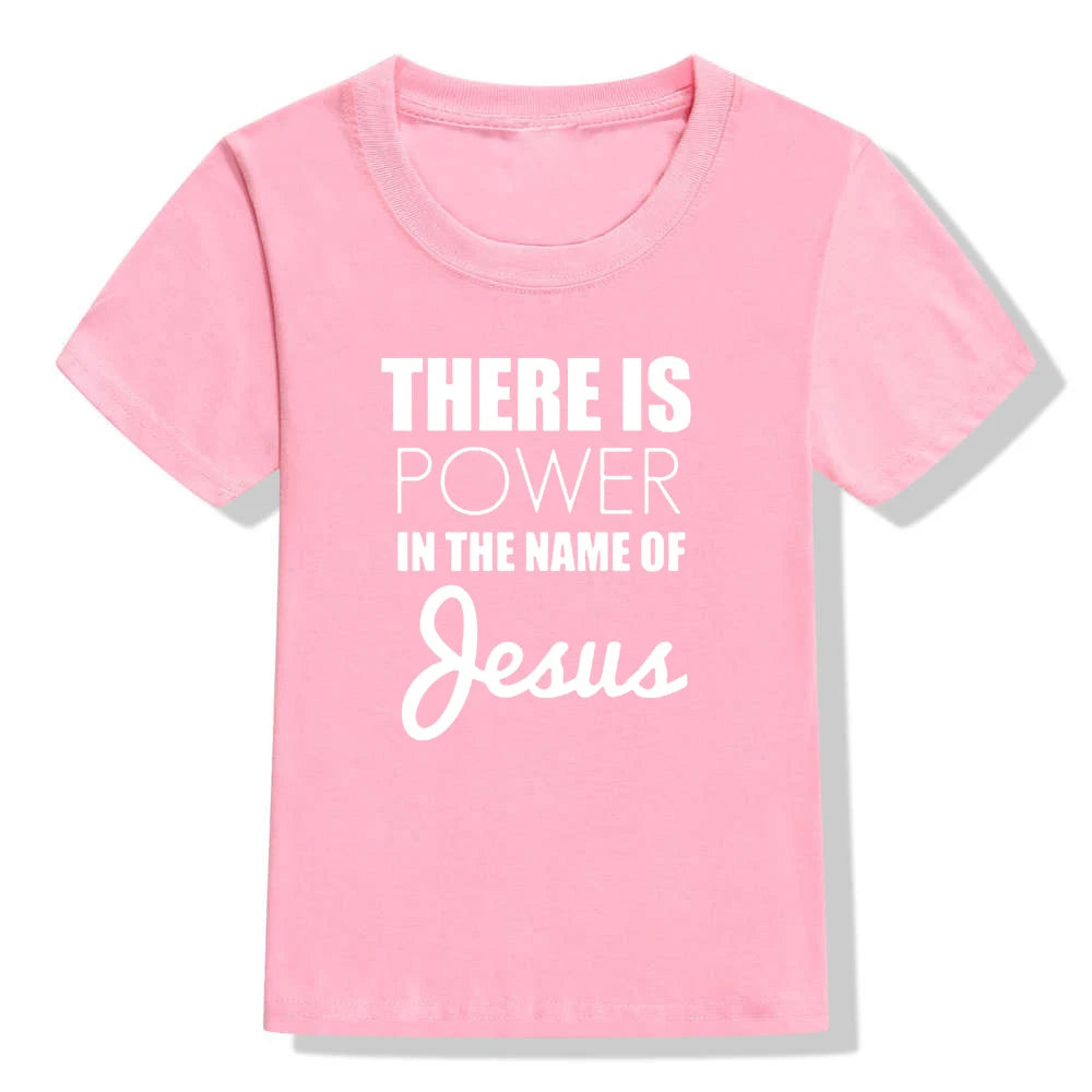 Jesus Power Kids T Shirt