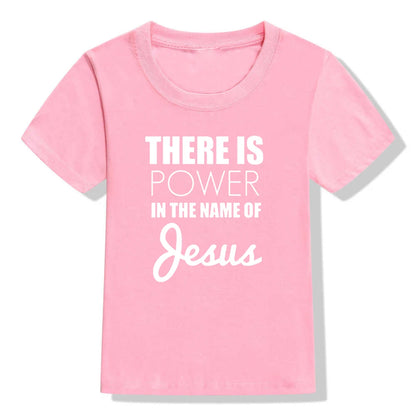 Jesus Power Kids T Shirt
