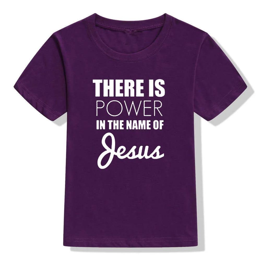 Jesus Power Kids T Shirt
