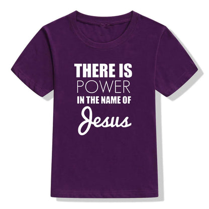 Jesus Power Kids T Shirt