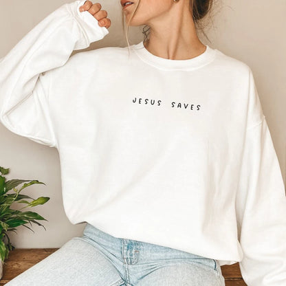 Jesus Saves Crewneck