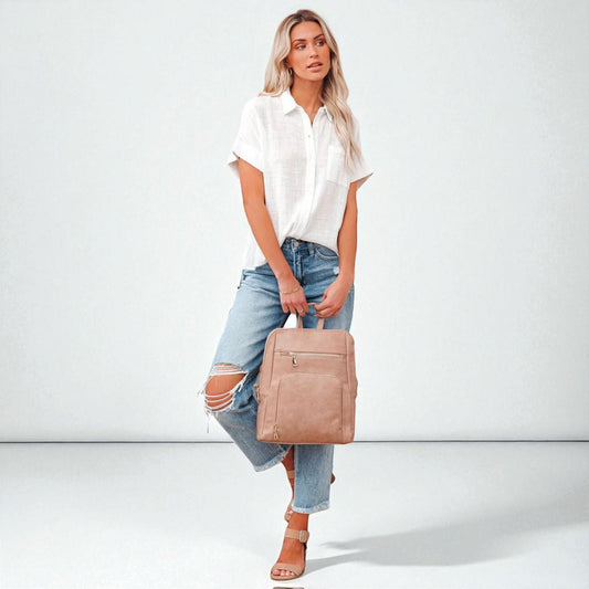 Curated Linen Blend Blouse