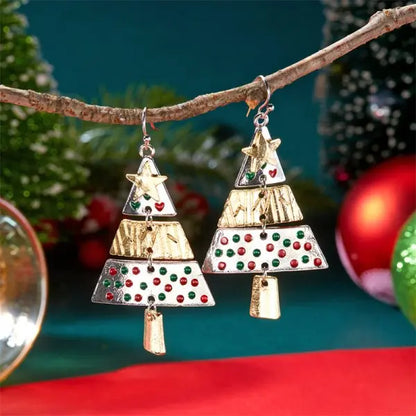Christmas Tree Pendant Earrings
