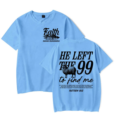 He Left the 99 Back Tee
