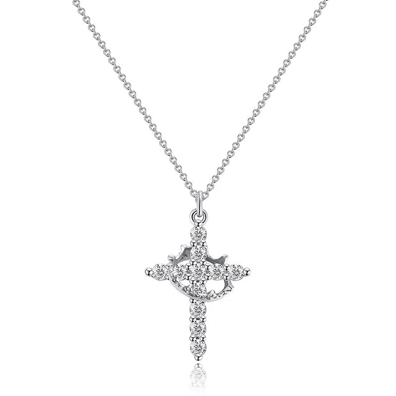 Crown & Cross Necklace