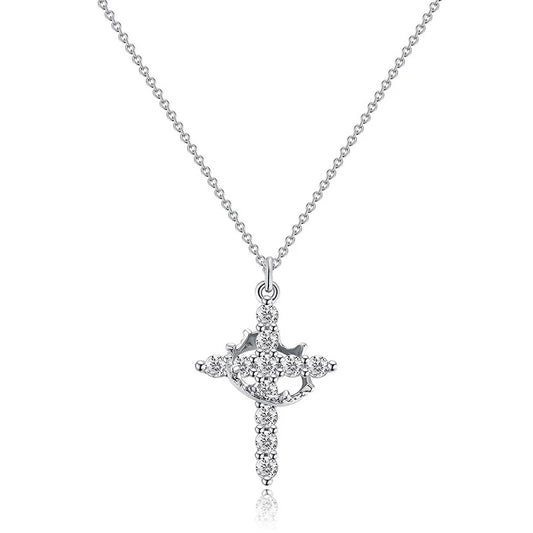 Crown & Cross Necklace