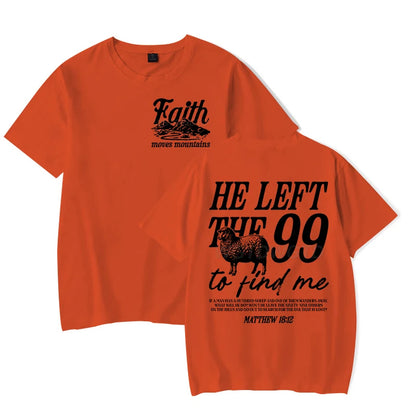 He Left the 99 Back Tee