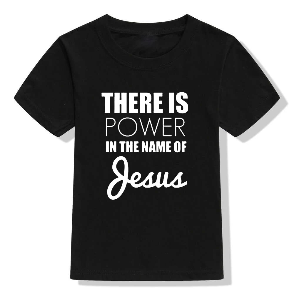 Jesus Power Kids T Shirt