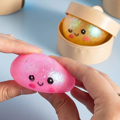 Mini Glitter Dumpling Squishy Packs