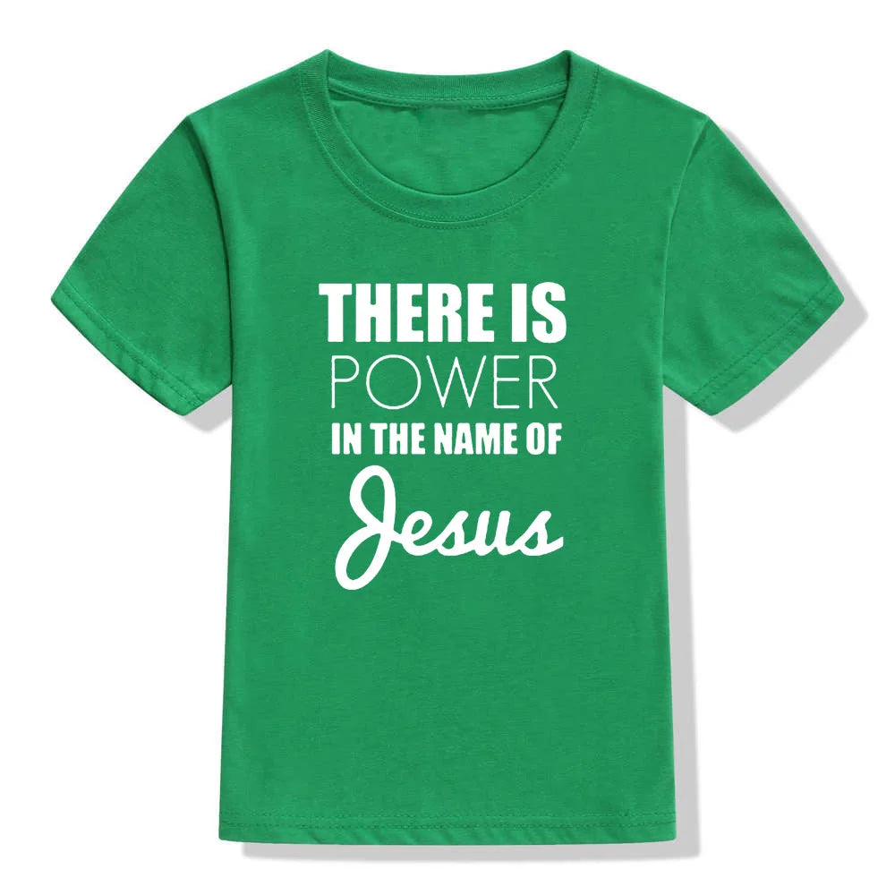 Jesus Power Kids T Shirt